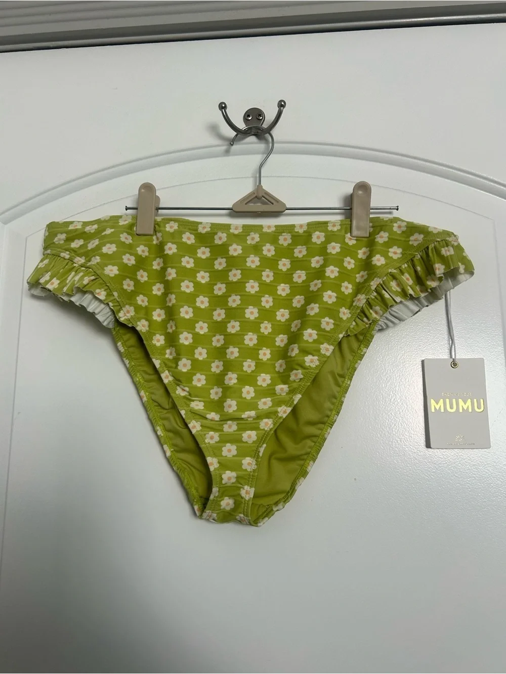 Show Me Your Mumu Green Floral Daisy Bikini Bottoms NWT size XXL beach vacation